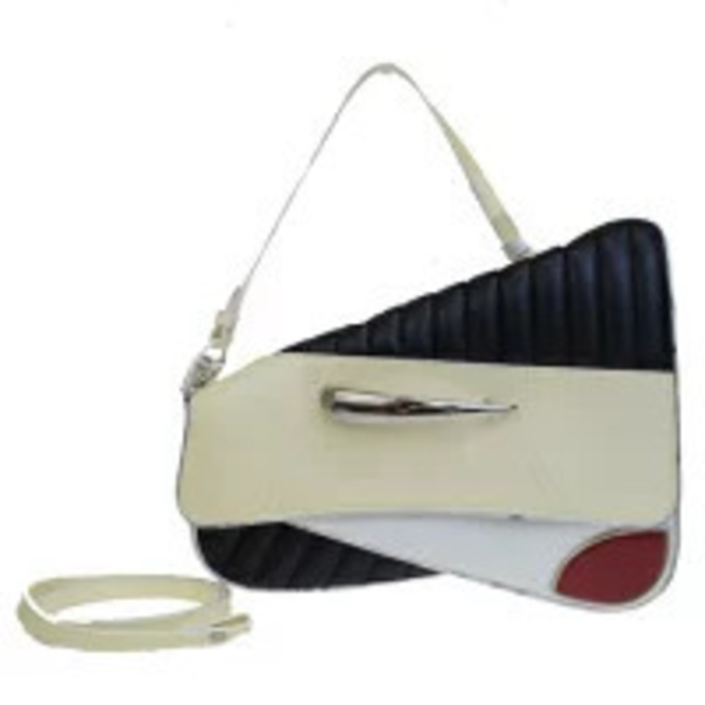Christian Dior Shoulder Bag Car Ivory White Leather Enamel